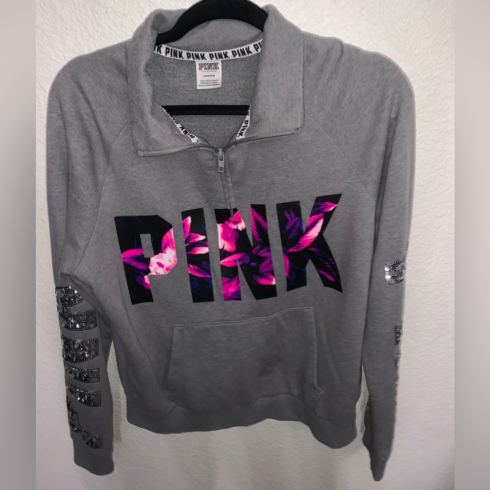 Pink size large grey